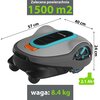 Robot koszący GARDENA Sileno Life 1500 sterowanie Bluetooth Maksymalny czas pracy na jednym ładowaniu [min] 65
