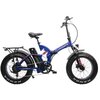 Rower elektryczny ARGENTO Fat Bi Max XL U17 20 cali Niebieski Rama Aluminiowa,Składana, 17"