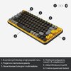 Klawiatura LOGITECH Pop Keys Black & Yellow Dla graczy Nie