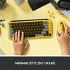 Klawiatura LOGITECH Pop Keys Black & Yellow Podświetlenie Nie