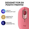 Mysz LOGITECH Pop Mouse Coral Rose Interfejs Bluetooth