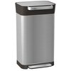 Kosz na śmieci z pedałem JOSEPH JOSEPH Titan system zgniatania śmieci, filtr pochłaniający zapachy 30L Srebrno-czarny