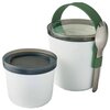 Pojemnik plastikowy BLACK+BLUM Lunch Pot 0.9 L Biało-zielony Pojemność [ml] 300