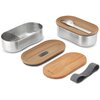 Zestaw lunchboxów BLACK+BLUM BAM-BT-L016 1 L Srebrny Materiał wykonania Polipropylen