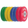 Zestaw obciążeń HMS Bumper TBR PROFI SET (2x10/2x15/2x20/2x25 kg) Materiał Guma