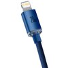 Kabel USB-C - Lightning BASEUS Crystal 2 m Niebieski Rodzaj Kabel