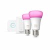 Oświetleniowy zestaw startowy PHILIPS HUE 929002468805 9W E27 Bluetooth, ZigBee (2 sztuki) Odpowiednik tradycyjnej żarówki 75 W