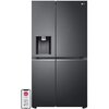 Lodówka LG GSJV90MCAE Side by Side No frost 179cm Czarna Podajnik wody Kostkarka
