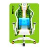Fotel DIABLO CHAIRS X-One 2.0 (XL) Biało-zielony Odchylenie [stopnie] 90 - 140
