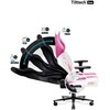 Fotel DIABLO CHAIRS X-Player Normal Size Różowo-biały Regulacja podłokietników Góra - dół