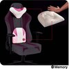 Fotel DIABLO CHAIRS X-Player Normal Size Różowo-biały Regulowane oparcie Tak
