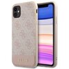 Etui GUESS 4G Bottom Stripe do Apple iPhone 11 Różowy