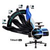 Fotel DIABLO CHAIRS X-Player 2.0 King Size Czarno-niebieski Podświetlenie RGB Nie