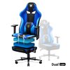 Fotel DIABLO CHAIRS X-Player 2.0 King Size Czarno-niebieski Regulacja podłokietników Prawo - lewo