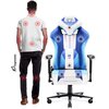 Fotel DIABLO CHAIRS X-Player 2.0 Normal Size Biało-niebieski Wysokość siedziska [cm] 49 - 59