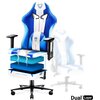 Fotel DIABLO CHAIRS X-Player 2.0 Normal Size Biało-niebieski Regulacja podłokietników Prawo - lewo