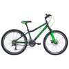 Rower młodzieżowy INDIANA Rock Jr 24 cale dla chłopca Czarno-zielony Rama Aluminiowa, 13"