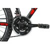 Rower górski MTB INDIANA X-Pulser 1.6 M15 26 cali męski Czarno-czerwony Kolor Czarno-czerwony