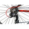 Rower górski MTB INDIANA X-Pulser 1.6 M15 26 cali męski Czarno-czerwony 2022 Kolory dostępne w ofercie producenta Czarno-czerwony