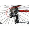 Rower górski MTB INDIANA X-Pulser 1.6 M15 26 cali męski Czarno-czerwony Kolory dostępne w ofercie producenta Czarno-czerwony