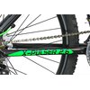 Rower górski MTB INDIANA X-Pulser 2.6 M17 26 cali męski Czarno-zielony Amortyzator przód typ HL-389 26 Ahead