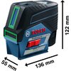 Laser BOSCH GCL 2-50CG Zawartość zestawu Akumulator litowo-jonowy GBA 12 V/2 Ah
