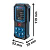 Dalmierz laserowy BOSCH Professional GLM 50-22 0601072S00 Dokładność pomiaru [mm] +/- 1.5