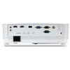 Biały projektor z różnorodnymi portami, w tym HDMI, VGA, USB oraz złączem zasilania, z widocznymi oznaczeniami: "HDMI", "1280 x 800", "DLP". Na obudowie znajdują się także napisy "AUDIO IN", "AUDIO OUT", "HDMI 1", "HDMI 2", "PC IN", "MONITOR OUT", "VIDEO"