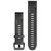 Pasek do Garmin Fenix 7S QuickFit 20 Grafitowy Materiał Silikon