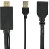 Adapter HDMI - DisplayPort + USB-A GEMBIRD 0.1 m Typ HDMI - DisplayPort/USB