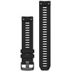 Pasek do Garmin Instinct 2 (22mm) Czarny Materiał Silikon