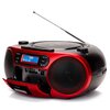 Radioodtwarzacz AIWA BBTC-660DAB Czarno-czerwony Standardy odtwarzania CD-Audio