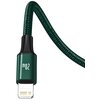 Kabel USB-C - micro USB/Lightning/USB-C BASEUS Rapid 3w1 1.5 m Zielony Typ USB-C - Lightning