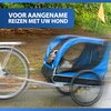 Przyczepka rowerowa BICYCLE GEAR Doggyride dla Zwierząt Niebiesko-czarny Rozmiar kół 20"