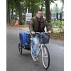 Przyczepka rowerowa BICYCLE GEAR Doggyride dla Zwierząt Niebiesko-czarny Funkcje System szybkiego odłączania