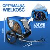 Przyczepka rowerowa BICYCLE GEAR Doggyride dla Zwierząt Niebiesko-czarny Rama Stalowa