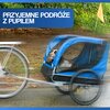 Przyczepka rowerowa BICYCLE GEAR Doggyride dla Zwierząt Niebiesko-czarny Szerokość ramion 65 cm