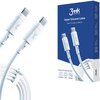 Kabel USB-C - USB-C 3MK Hyper Silicone Cable 60W 1 m Biały Długość [m] 1