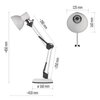 Lampka biurkowa EMOS Lucas Z7609W Wysokość całkowita [cm] 45
