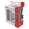 Opakowanie produktu jest białe z czerwonymi elementami, zawiera tekst "EMOS Wireless Doorchime repeater & USB" oraz informacje o głośności 85 dB, zasięgu 120 m i nieograniczonym zasięgu. Na dole opakowania widnieje napis "Unlimited range series 230 V AC/5