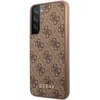 Etui GUESS 4G Metal Gold Logo do Samsung Galaxy S22 Brązowy