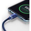 Kabel USB - USB-C BASEUS Crystal Shine 100W 2 m Niebieski Obsługiwane zasilanie [W] do 100