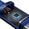 Kabel USB - USB-C BASEUS Crystal Shine 100W 2 m Niebieski Wyświetlacz LCD Nie