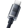 Kabel USB - USB-C BASEUS Crystal Shine 100W 2 m Czarny Rodzaj Kabel