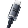 Kabel USB - USB-C BASEUS Crystal Shine 100W 2 m Czarny Obsługiwane zasilanie [W] do 100