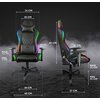 Fotel DELTACO DC410 RGB Czarny Rekomendowany wzrost [cm] 185