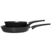 U Zestaw patelni TEFAL Chef 22 cm i 28 cm Kolor Czarny