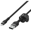 Kabel USB - Lightning BELKIN Braided Silicone 3m Czarny Długość [m] 3