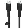 Kabel USB-C - Lightning BELKIN Silicone 1m Czarny Długość [m] 1
