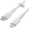 Kabel USB-C - Lightning BELKIN Silicone 1m Biały Gwarancja 24 miesiące